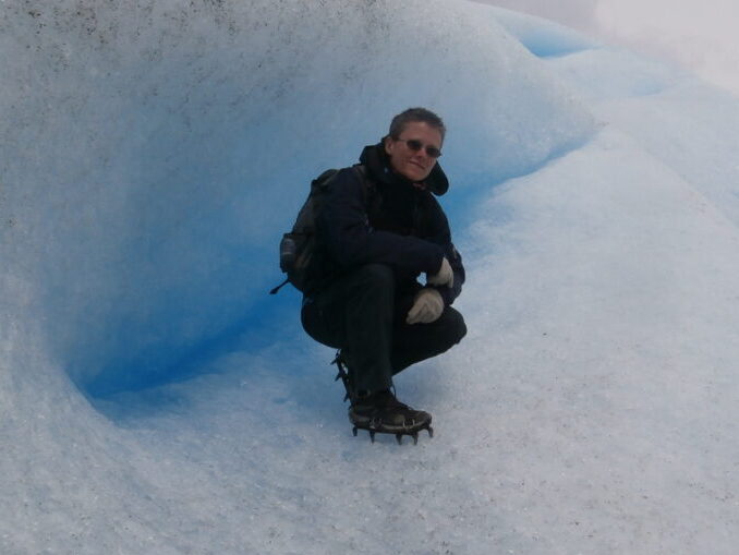 auf dem Gletscher El Calafate in Argentinien